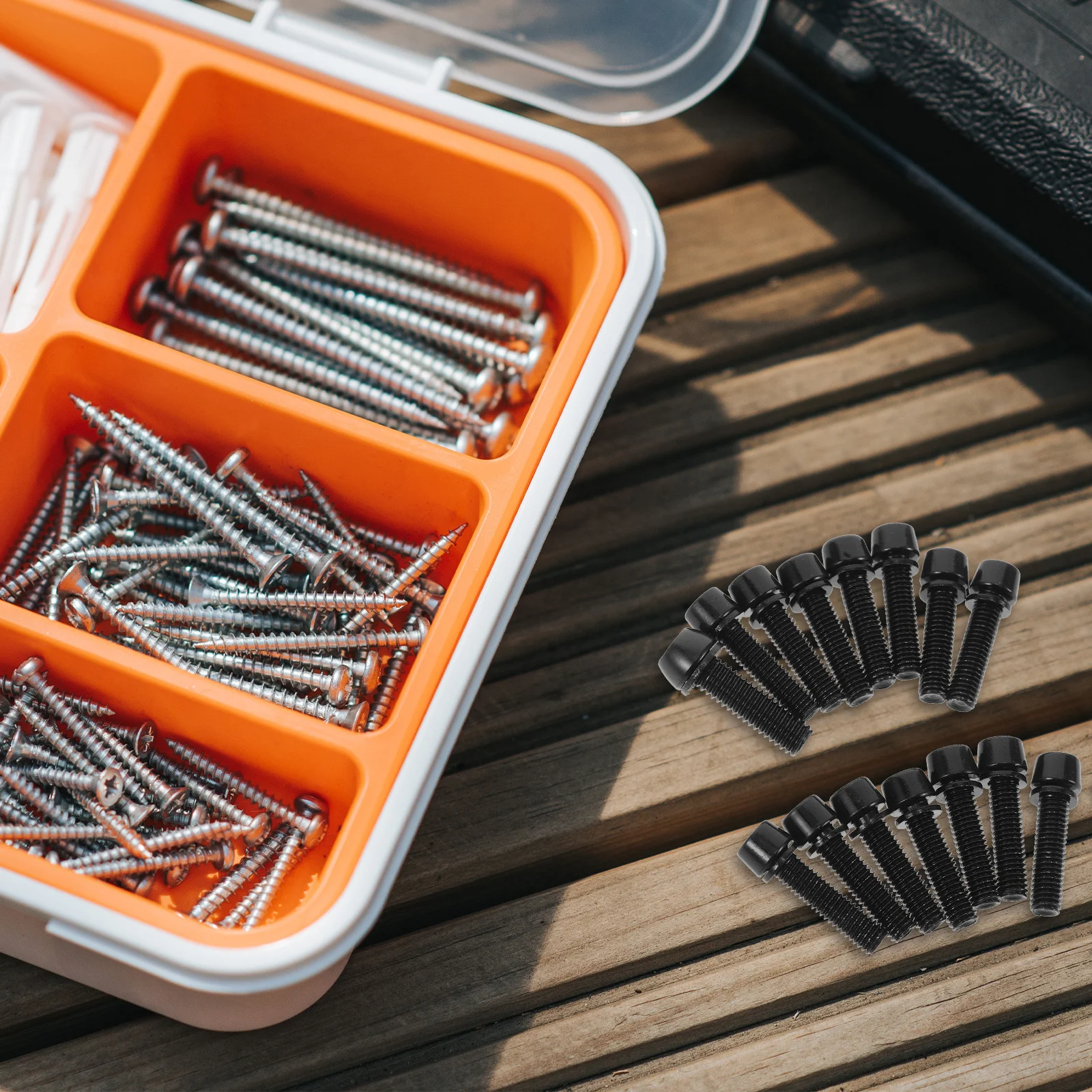 

15Pcs Bike Stem Bolts Set Multi-Purpose Metal Screws for Bicycle Handlebar Derailleur Grip Ring Bottle Cage Mount Bolt Kit