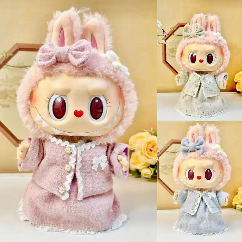 

Doll Clothes Outfit Accessories 38cm For Zimomo Clothes Designer Plaid Dress Set Diy Dolls Clothing Girl Gift In Stock No Doll
