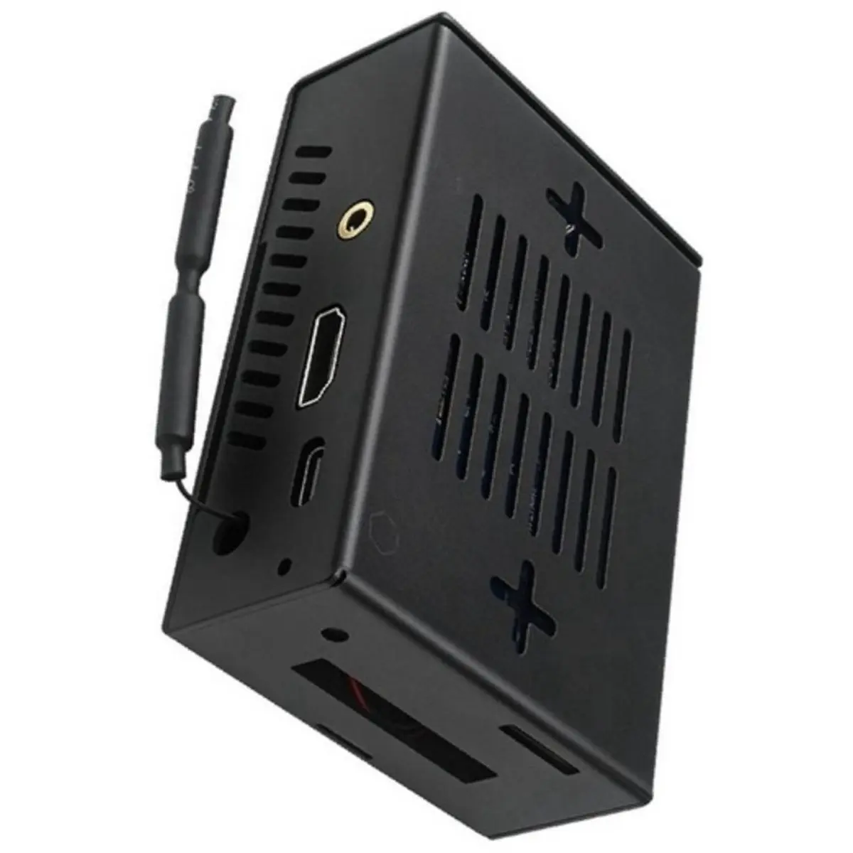 【CYBER MONDAY】For 4PRO Metal Case with Power Supply Enclosure with Cooling Fan & Aluminum Heatsinks Kit EU Plug