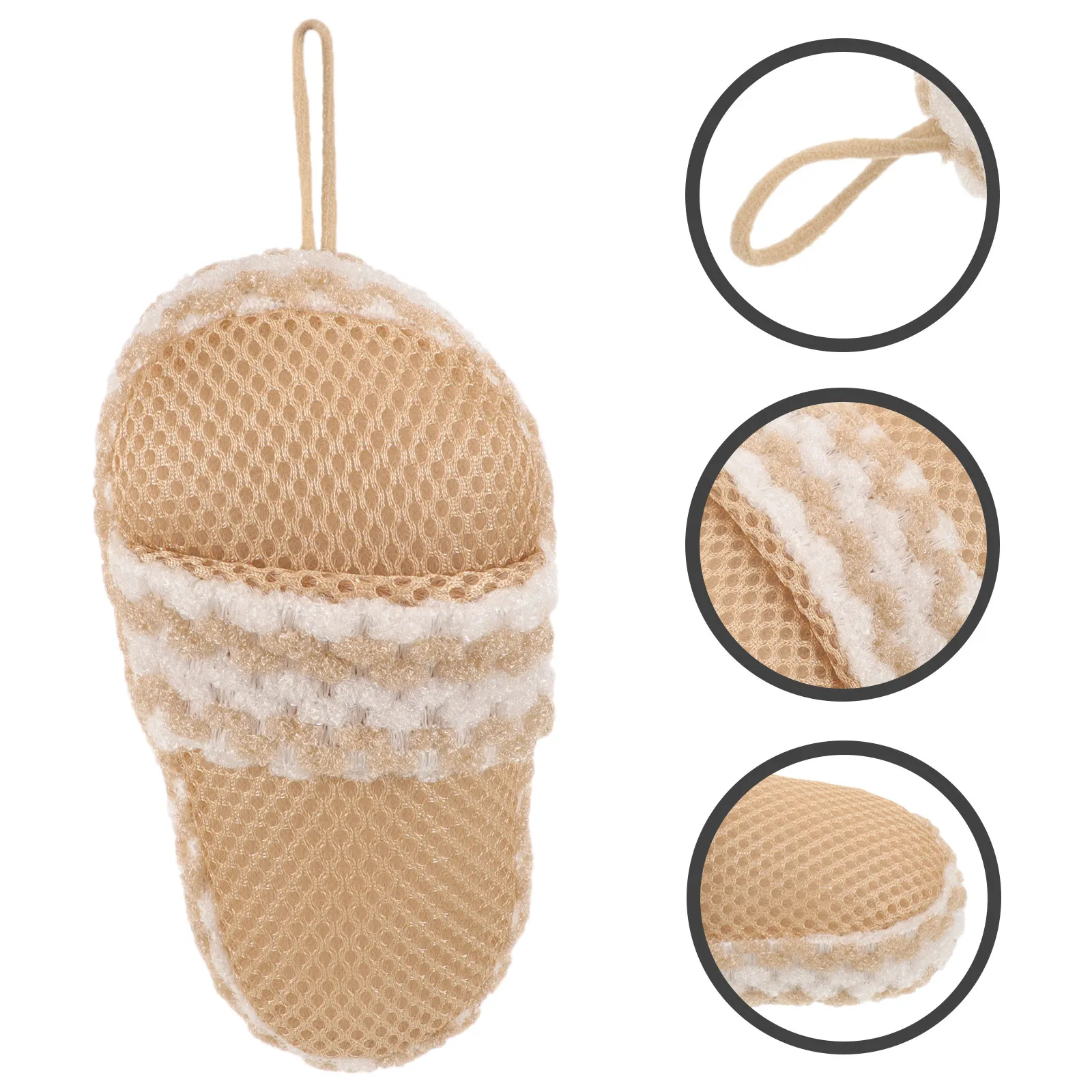 

Bath Shower Scrubber Scrubbing Towel Slipper Shaped Exfoliating Body Wash Scrubber for Adults Bath Tool Skin Care