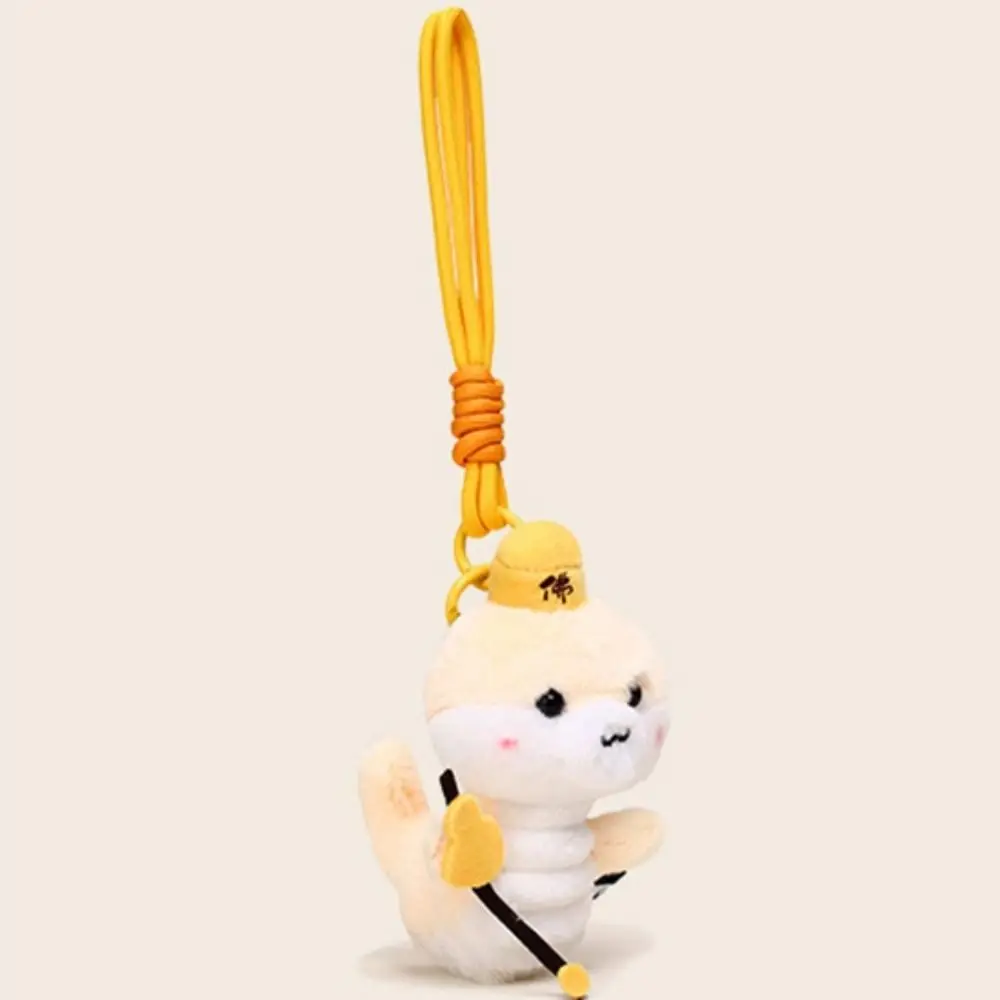 Key Decor Cartoon Animal Snake Plush Keychain Soft Furry Plush Snake Pendant Funny Cute Snake Stuffed Dolls Pendant Children