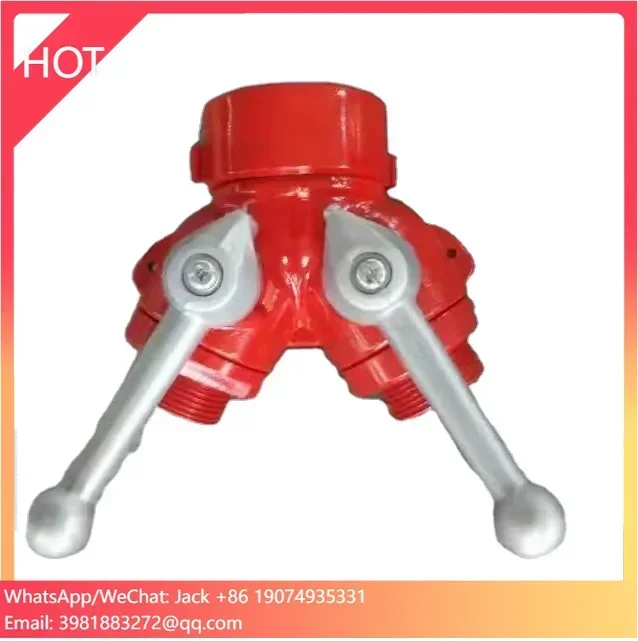 Valvola a sfera in alluminio con divisore d'acqua a due vie antincendio di alta qualità