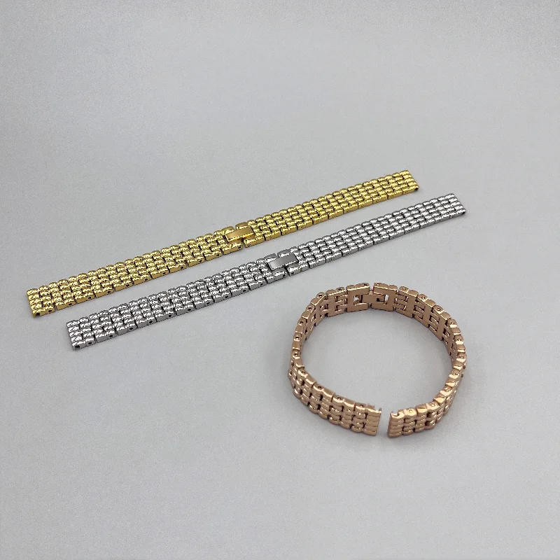 Neues 8/9/10/11/12/13/14/15/16mm Edelstahl-Uhrenarmband für Damen in Silber, Gold, Schwarz und Roségold, passend für jede Marke – Detail 7