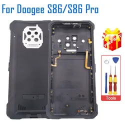 New Original Doogee S86 pro Battery Cover Back Cover+Receiver+Mic+Fingerprint Repair Replacement Accessories Part For DOOGEE S86