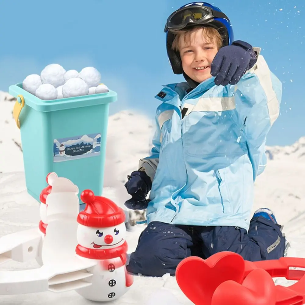 

Montessori Duck Snowball Clip Sports Early Education Love Heart Snow Ball Maker Spaceman Bear Sand Making Mould Children