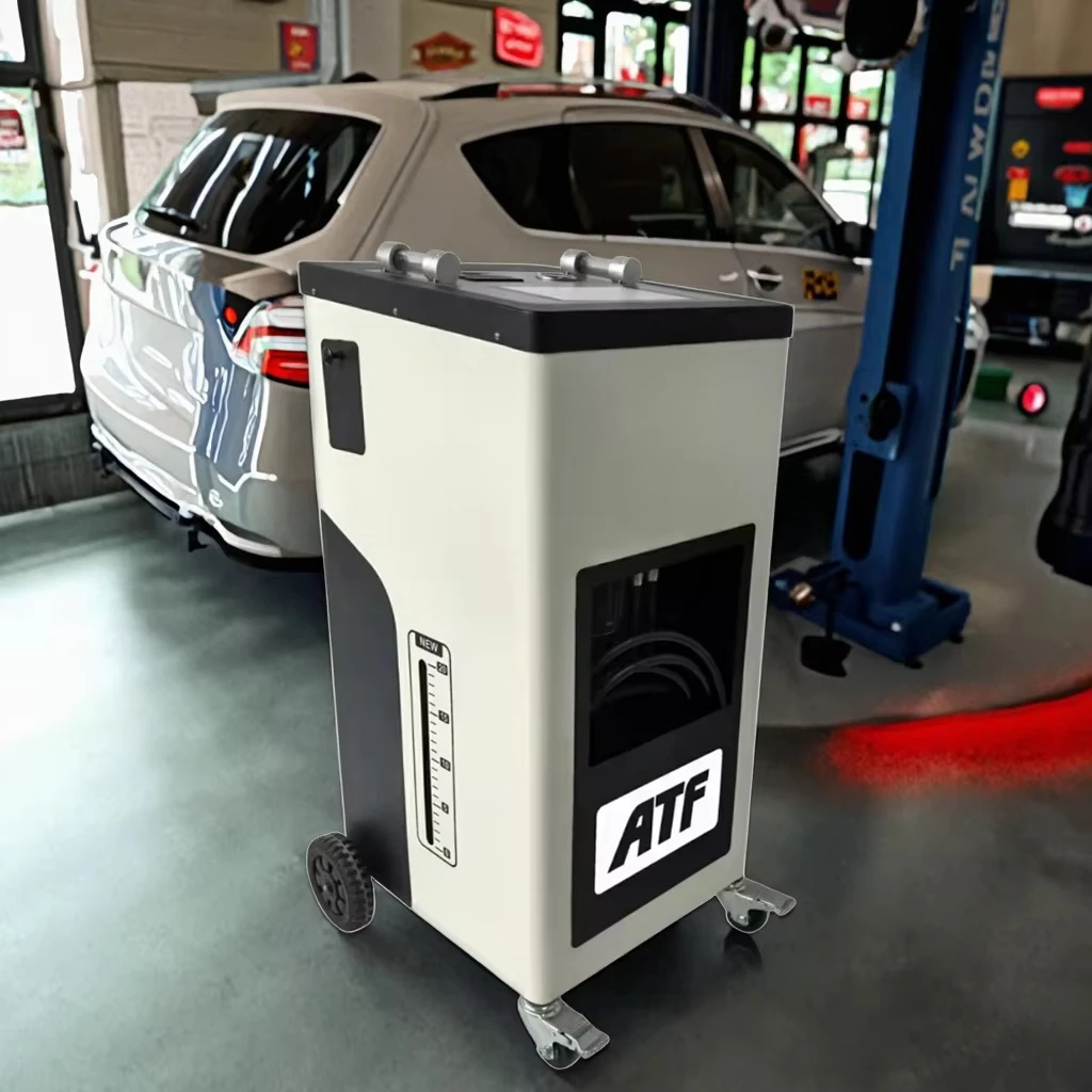 

10 Inch Touch Screen Automatic Transmission Oil Change Machine Car Care Equipment with Heating and Printing Features