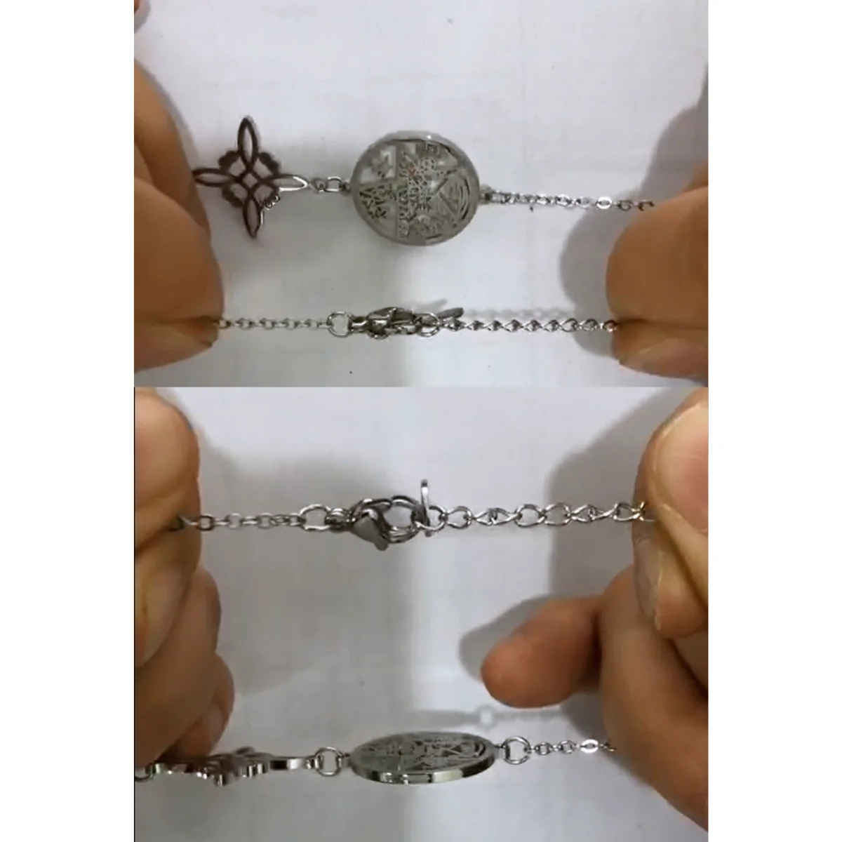 Faith-inspired stainless steel Marian bracelet