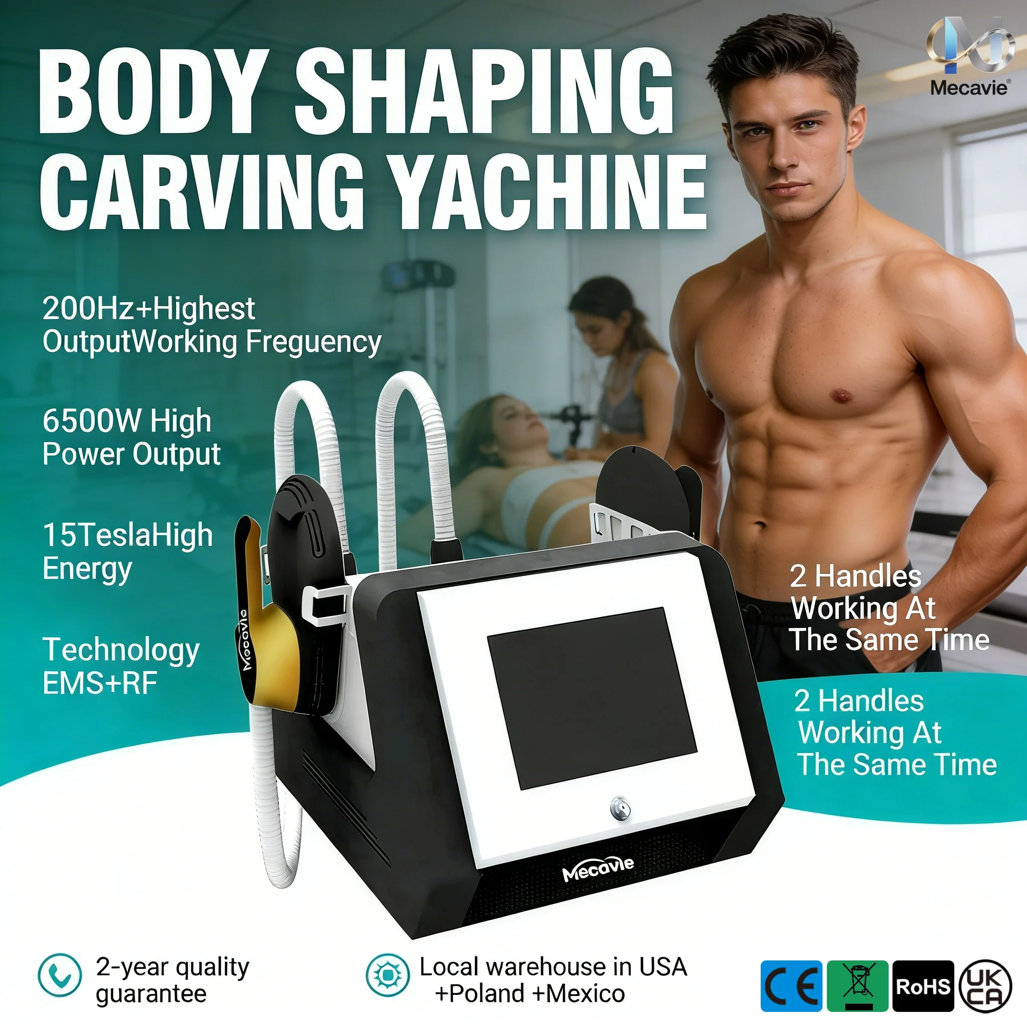 

2026 Newest 6500W Radio Frequency EMS Body Shaping Machine Whole Body Slimming Muscle Stimulation Electromagnetic Therapy Device
