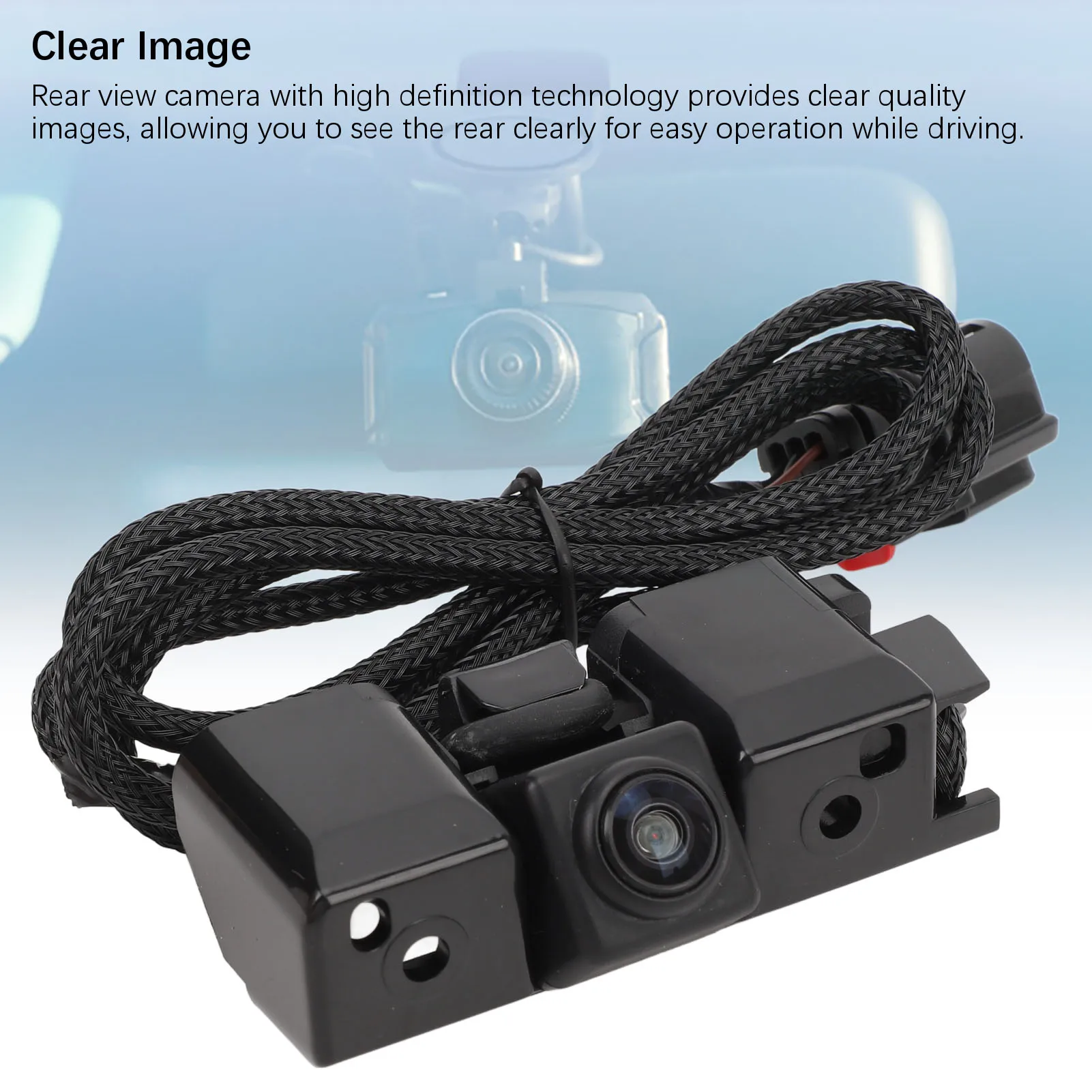 Cámara de visión trasera Cámara de visión trasera Impermeable Imagen clara Seguridad mejorada Fácil de instalar 84143039 para vehículos 14900559