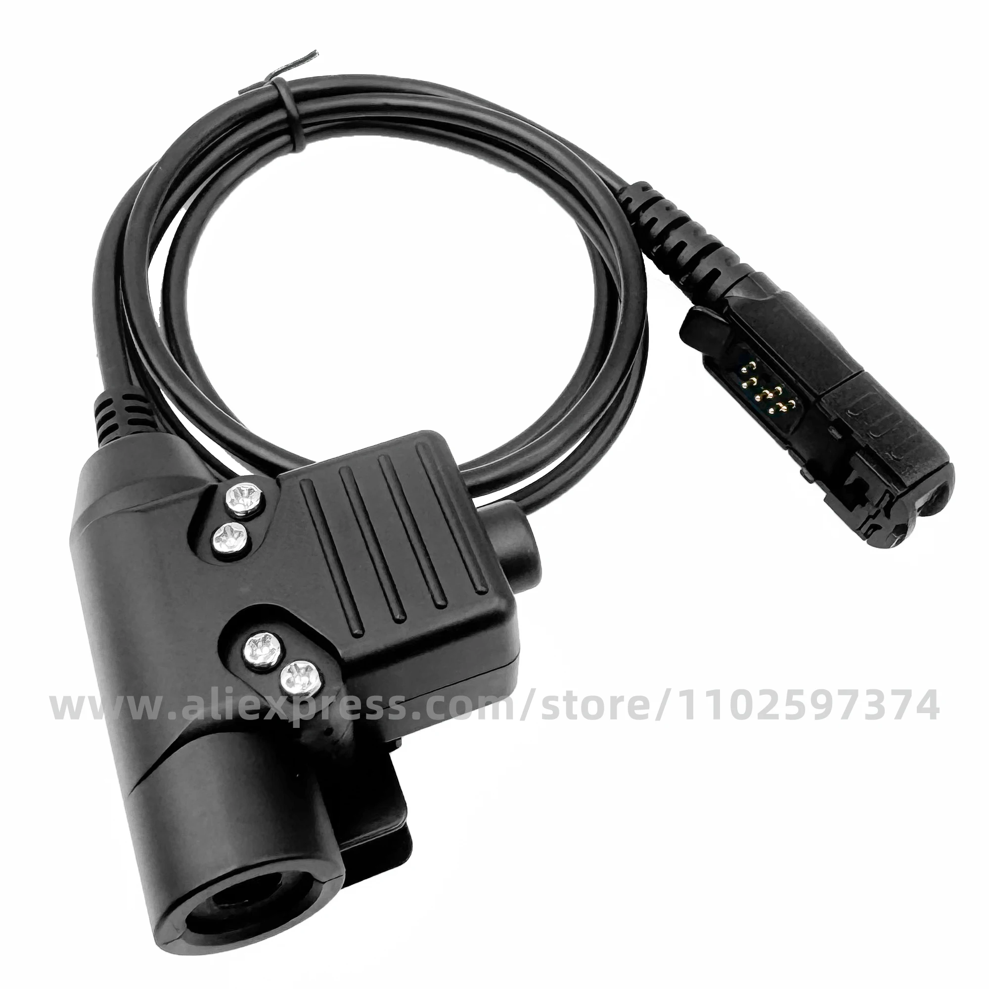 U94/A PTT 7.1mm Headset Adapter Cable Compatible with MOTOROLA DP2000e,XPR3000e,DEP500E,DP2400,DEP550,DEP570,DP3441e,DGP8050e