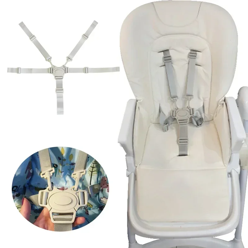 Baby Universal 5 Point Harness High Chair Safe Belt Seat Belts for Stroller Pram Buggy Children Kid Pushchair Child Dining Chair