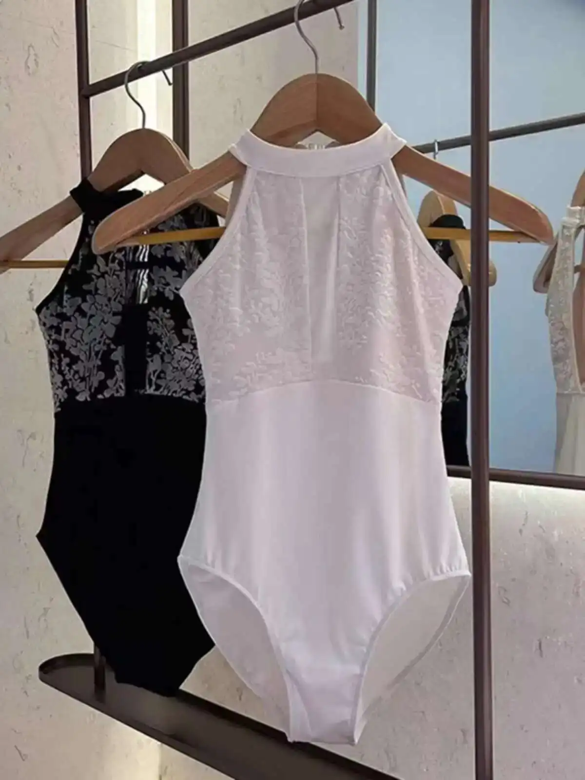 Ballet Dance Practice Clothes, Female Adult Neck Hanging Body Clothes, Chinese Dance Jumpsuit, Artistic Examination Gymnastics