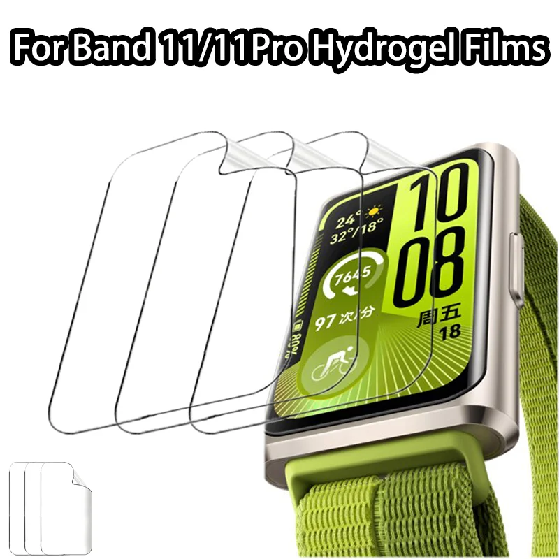 Hydrogel-Folien für Huawei Band 11 Smartband, weiche TPU-Anti-Kratz-Displayschutzfolien für Huawei Band 11 Pro, saubere Schutzfolie