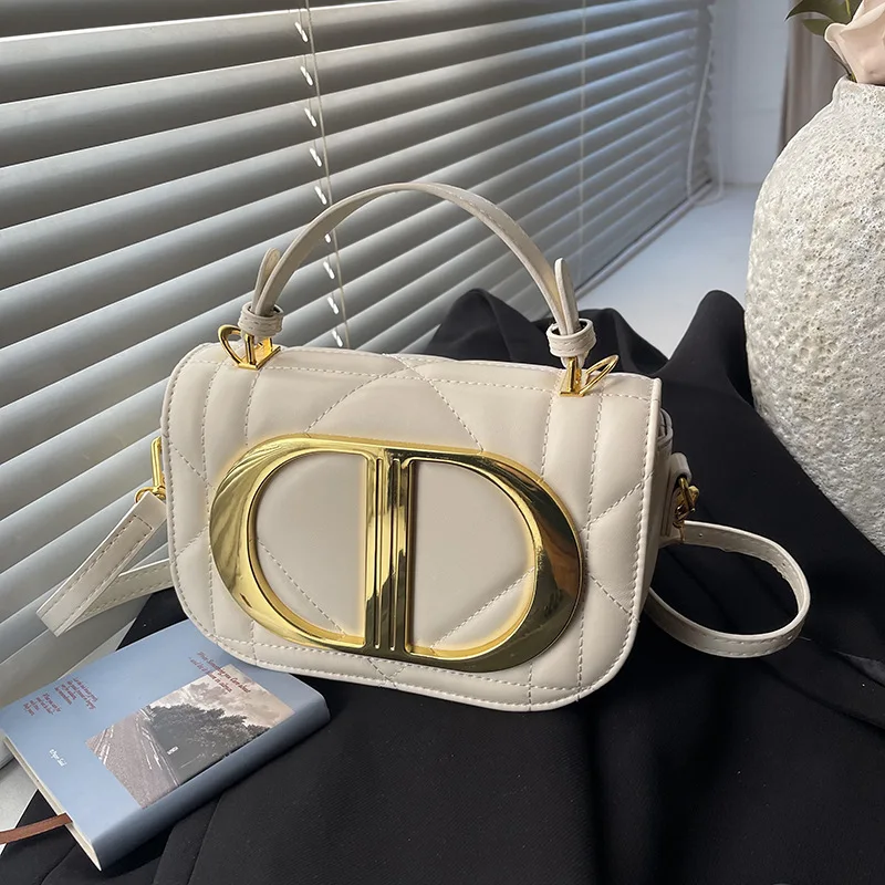 

Premium sense versatile texture saddle bag women's new 2 shoulder bag trendy simple messenger bag