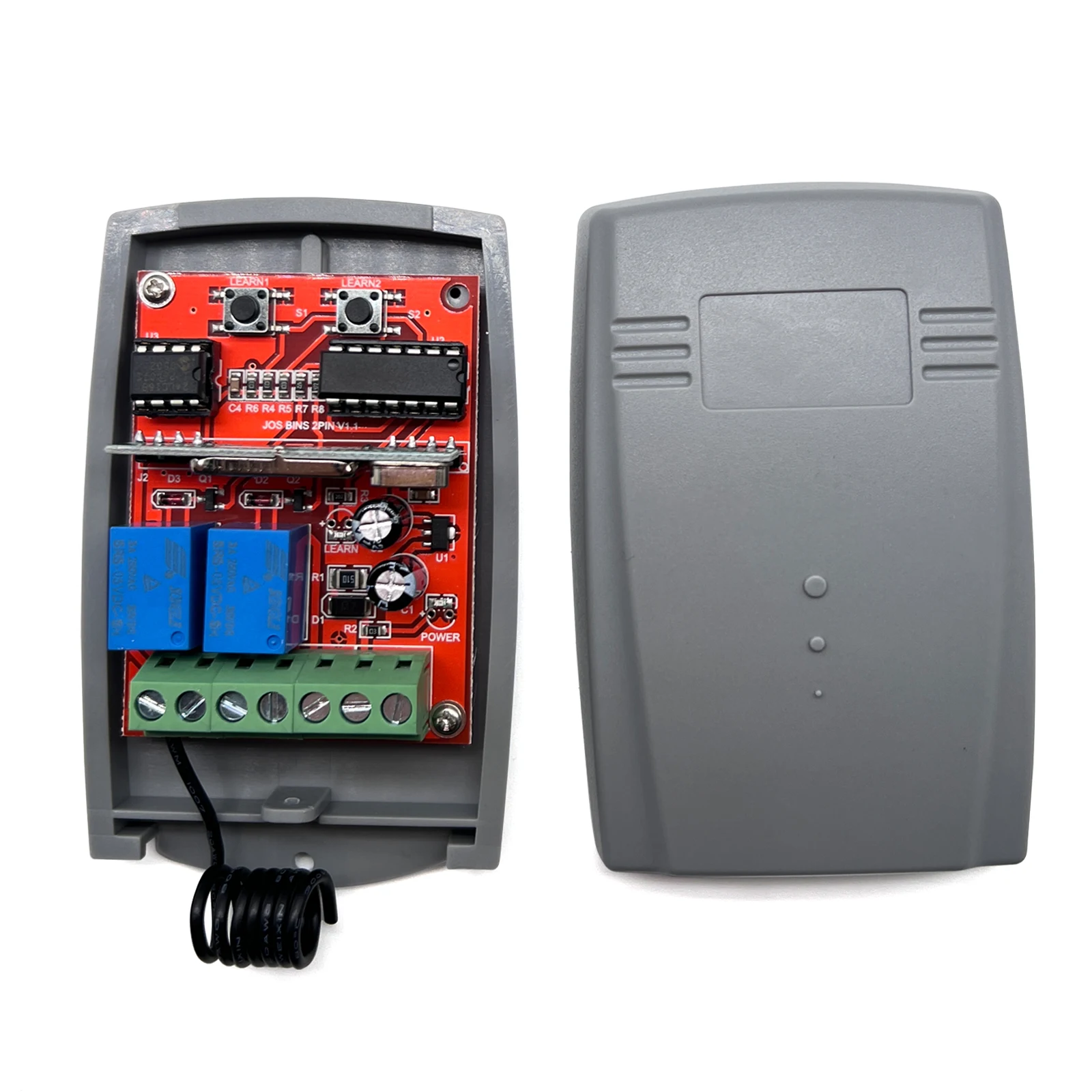 12-24V DC Universal 433MHz Garage Door Remote Control Receiver for AT-4 S449 Fixed code and Rolling code remote contr