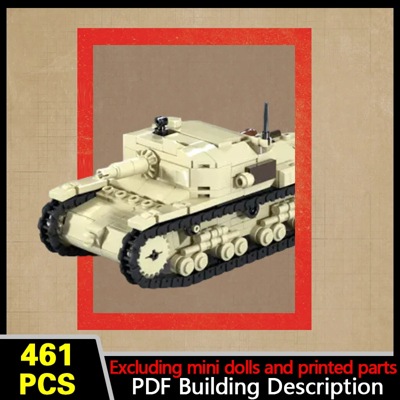 Self-Propelled Artillery Model MOC Building Bricks War Equipment Modular Technology Gifts Holiday Assemble Children Toys Suit
