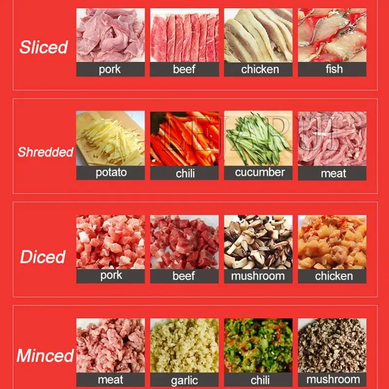 Elektrischer Tischtyp, automatischer kommerzieller Fleischschneider, Schneidemaschine für geschreddertes Fleisch