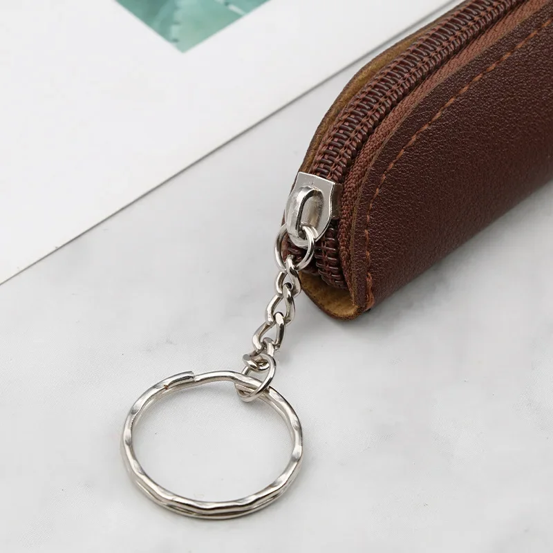 Creative Portable Pen Bag Retro Style Minimalist Tablet Stylus Protective Case PU Pencil Bag Zipper Pen Case