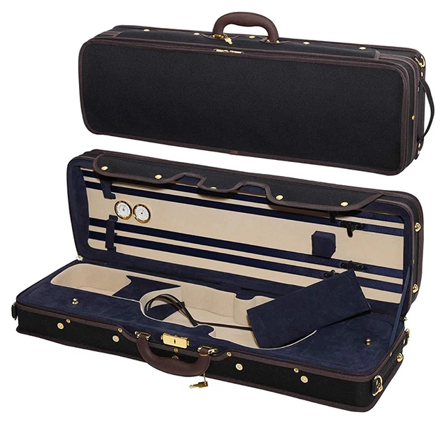 Factory Wholesale Price Custom Oblong Violin Case 4/4 for Sale