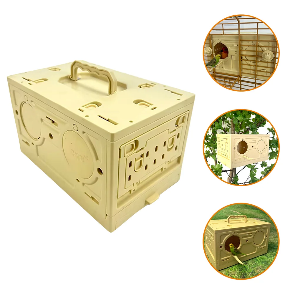 Plastic Folding Pigeon Cage Small Pet Bird Carrier Cage Bird Travel Cage Pigeon Nest Box Training Release Competition