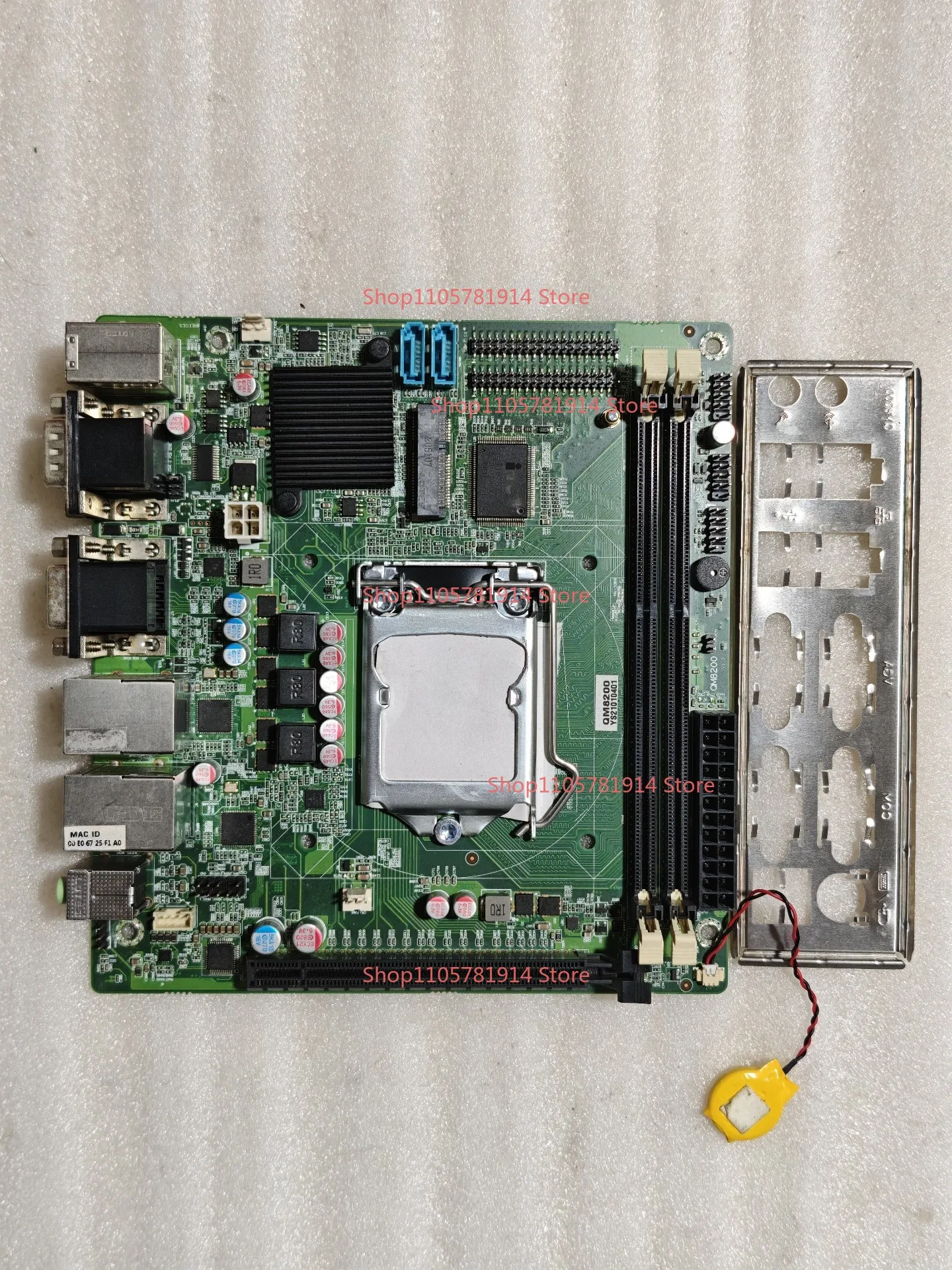 For ELSKY/Yansheng QM8200 Dual Network Port Small Main Board, 17x17, H81 Chipset