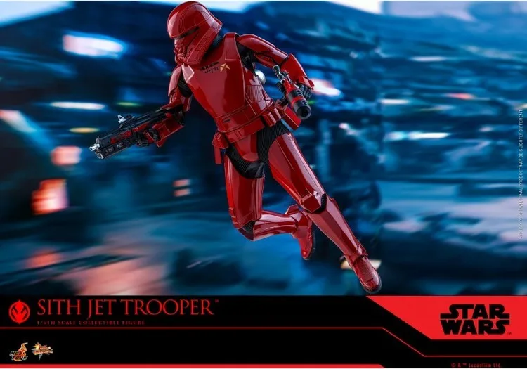 Figuras de acción originales de Sith Jet Trooper, figuras de Anime de Star Wars Ht Mms562, estatua de soldado volador rojo, juguete para regalo, 1/6