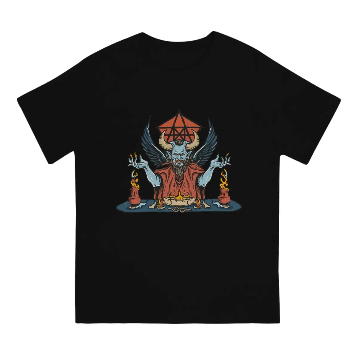 Horrible Hell Devil Polyester TShirts Celestial Spirit Guides Collection Print Homme T Shirt Hipster Tops