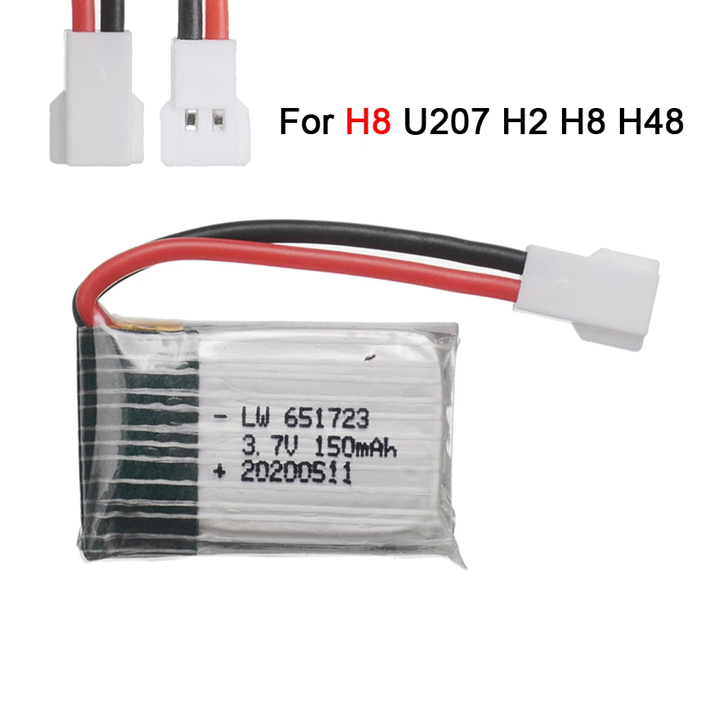 بطارية طائرة بدون طيار لـ H8 Syma x2 ، Nihui U207 Eachine ، بطارية E010 لـ JJRC H20 Syma S8 M67 U839 RC Quadcopter ، بنفسجي ، 5 ma لكل لوت