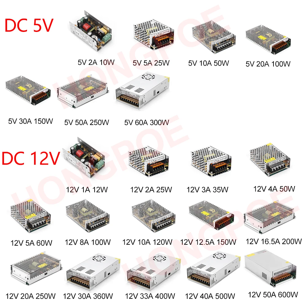 5V 12V 24V 36 V alimentatore SMPS 5 12 24 36 V AC-DC 220V a 5V 12V 24V 36 V 1A 2A 3A 5A 10A 20A 30A alimentatore Switching SMPS