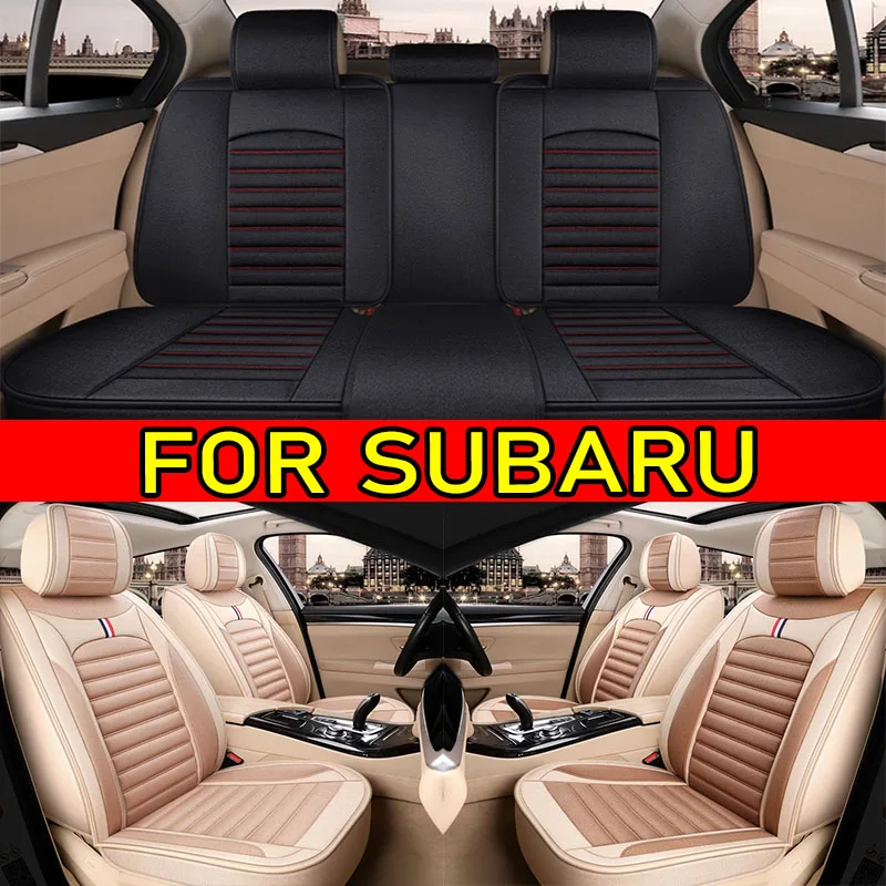 

FOR SUBARU Car seat covers High-end linen wear-resistant soft and comfortable full-wrap seat covers four seasons