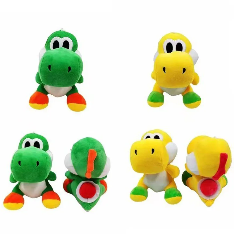 Super Mario Bros Standing Yoshi Dragon Plush Dolls Toy Stuffed Soft Super Mary Yoshi Keychain Pendant Kids Xmas Birthday Gift