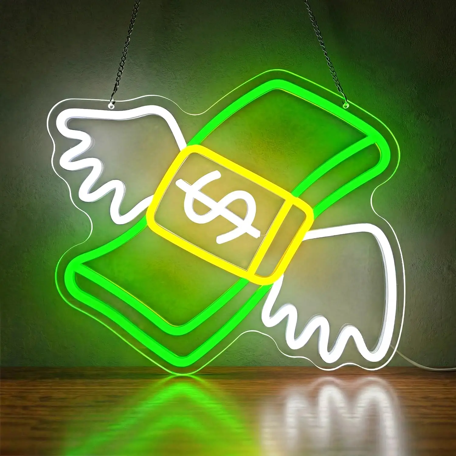 

Money Neon Sign USB Powered LED Neon Light Party Gaming Room Bar Bedroom Aesthetic Decortion Birthday Gift Art Wall Lights