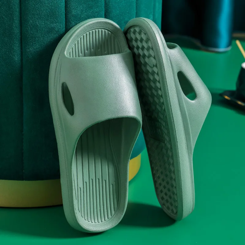2026 New Home Shoes  Cool Slippers  Men's Summer Indoor Couple EVA Material  Non Slip Bathroom Slippers for External Wear