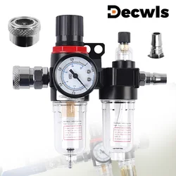 AFC2000 Air Pressure Regulator For Air Compressor,Oil-water Separator, Copper Filter Element, Including Lubricating Oil Atomizer