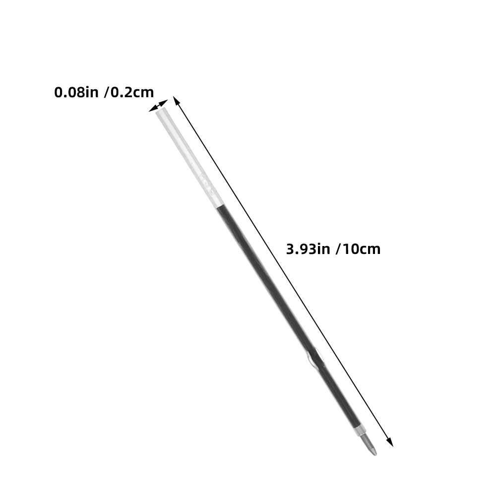 200 шт., 0,7 мм, черные, синие чернила, выдвижные стержни для шариковых ручек, гладкое письмо, быстросохнущие школьные и офисные принадлежности