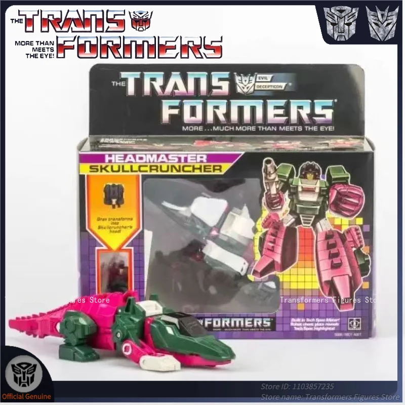 In Magazzino Trasformatore Replica Originale G1-Skullcruncher Ko Movie Cartoon Action Figure Anime Mobile Robot Modello Studio Giocattoli Regalo