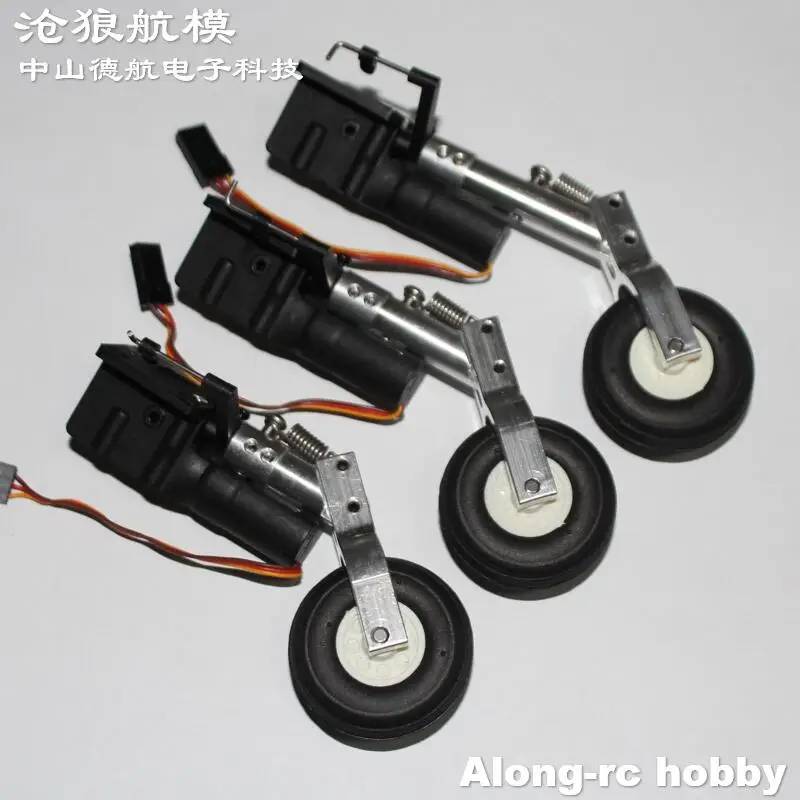Höhe 65 75 85 mm Mini-Feder-Knielfahrwerk 1,5 Zoll Raddämpfung oder Nase einziehbares Teil RC-Modellflugzeug EDF-Flugzeug – Detail 29