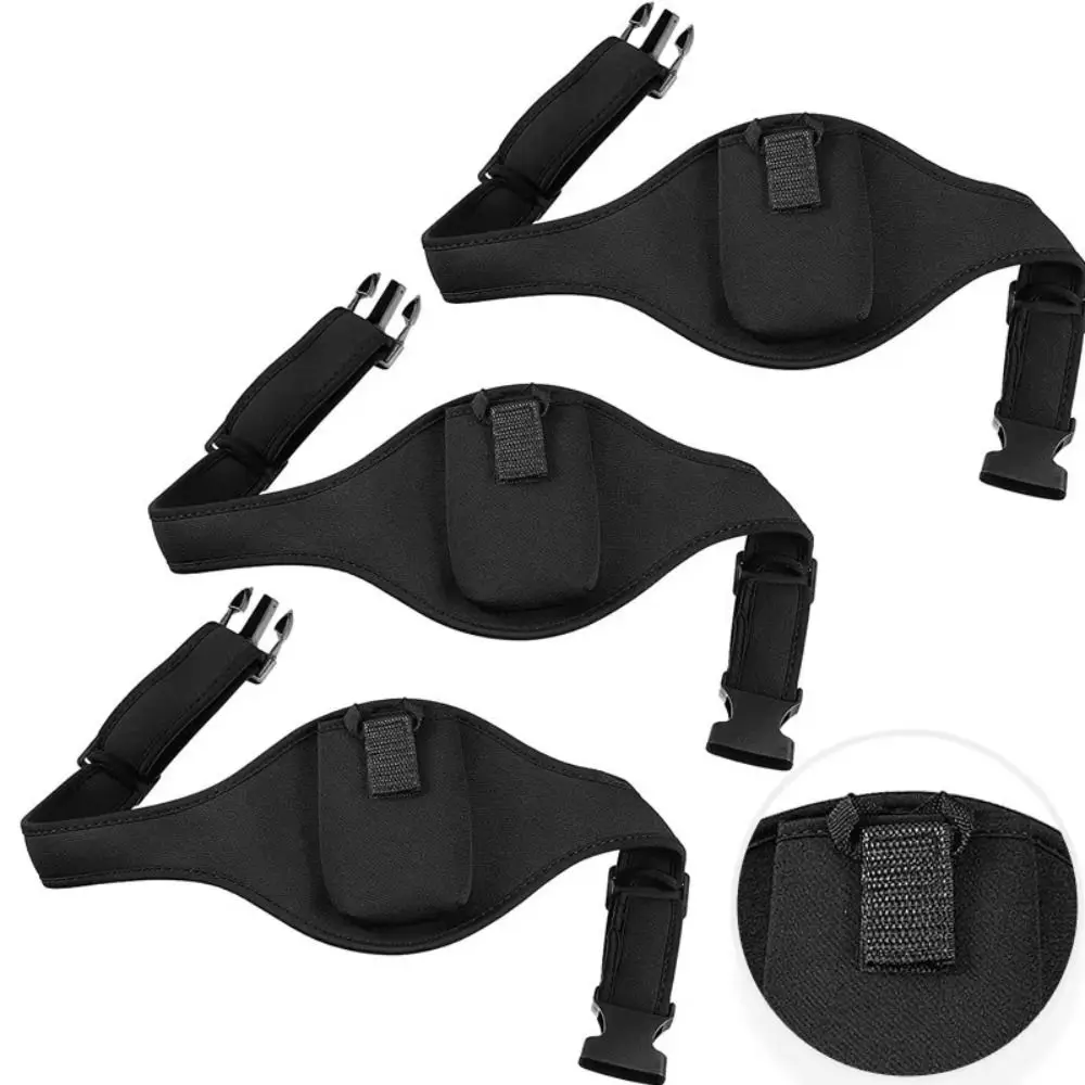 Adjustable Adjustable Mic Belt Neoprene Rubber with Hands-Free Mic Holder Running Phone Bag Black Secure Microphone Waist Bag