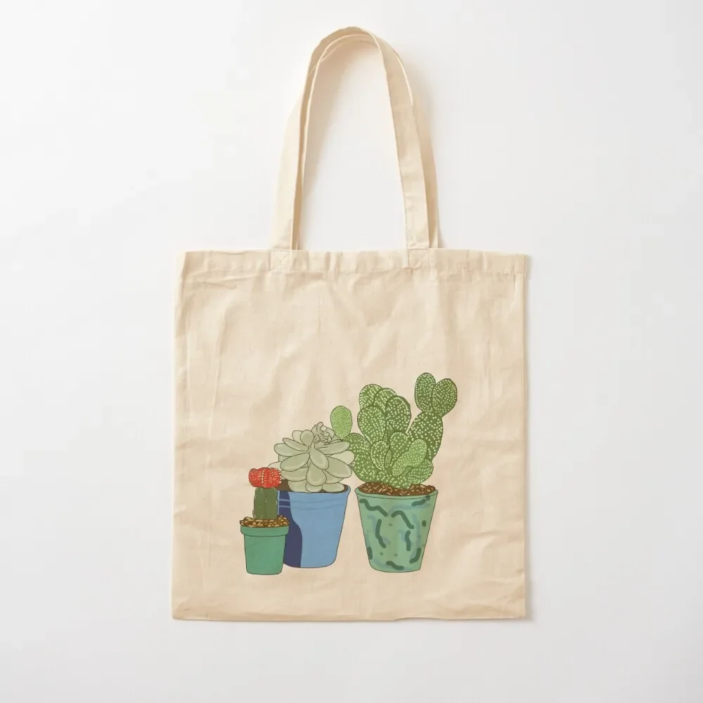 

Cacti in Pots Tote Bag Women's shopper bag tote bag custom sacs de shopping Candy bags