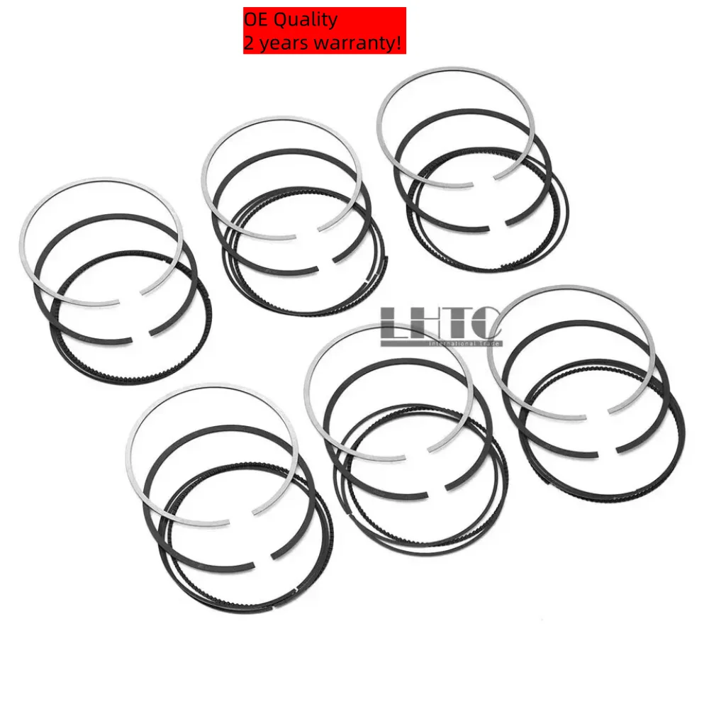 

6x Piston Rings Set For Mercedes-Benz SLK350 SL350 S400 W221 R171 R230 M272 3.5L OE# 272 030 06 18