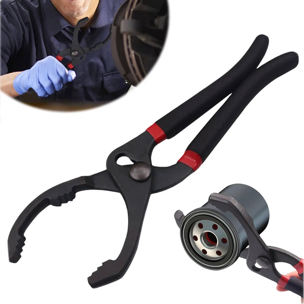 

Oil Filter Pliers Clamp Type Wrench Oil Filter Remove Disassembly Tool Filter Element Wrench for Truck Car Repair