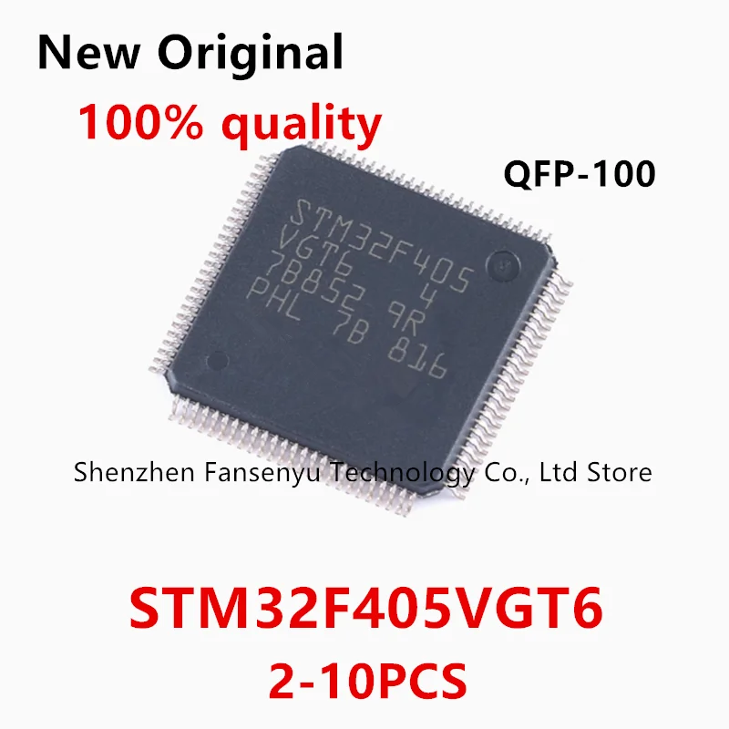 

(2-10piece)100% New STM32F405VGT6 STM32F405 VGT6 QFP-100 Chipset