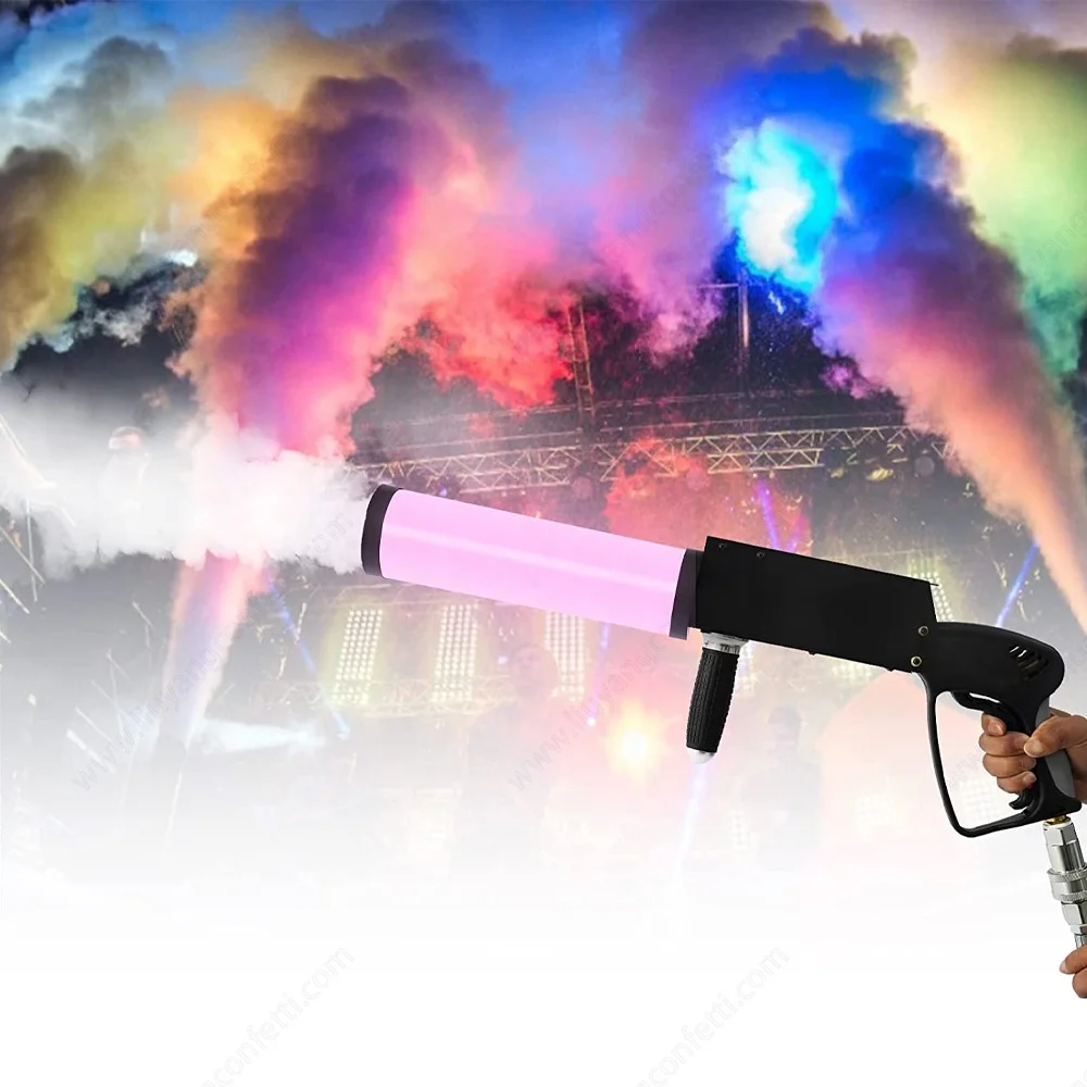 

Handheld CO2 Fog Gun With LED Light Portable Smoke Spray Machine Stage Special Effect for DJ Disco Nightclub Party Wedding Show