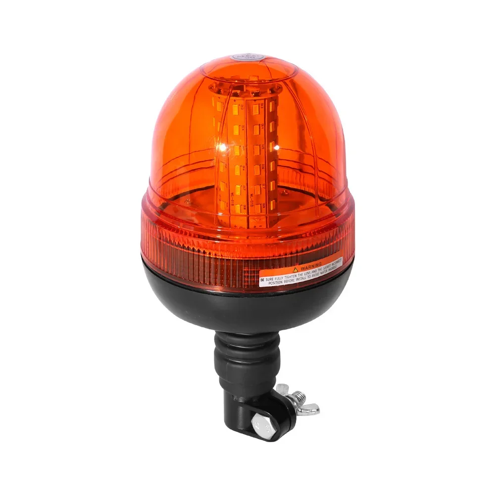 Warning Light Construction Vehicle Flash Light with ABS Base Waterproof Power 60W Color Amber