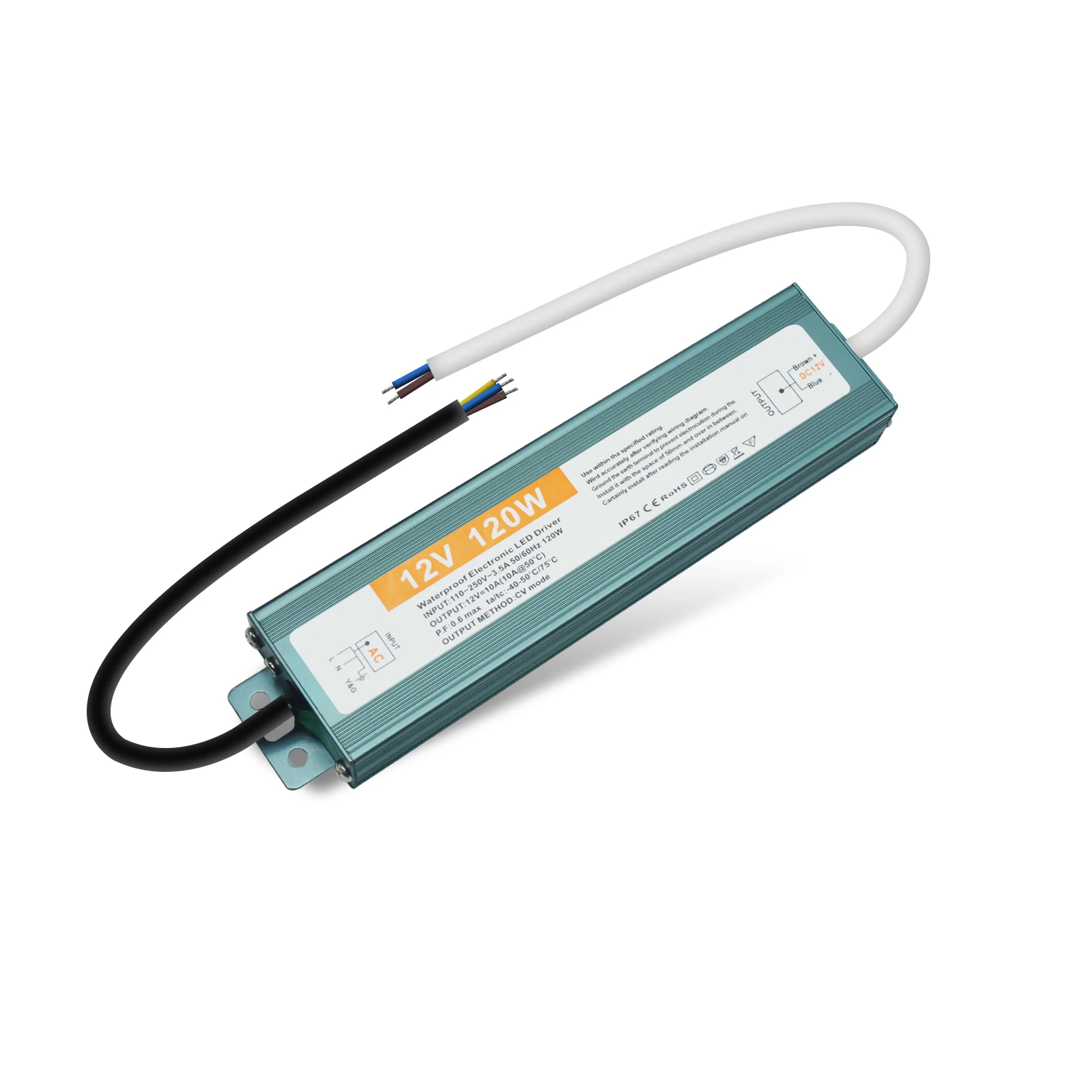 IP67 Waterdichte Outdoor Gebruik Verlichting Transformers AC 110-250V Naar DC 12V 24V 60W 100W 150W 200W 300W 600W LED Driver Voeding
