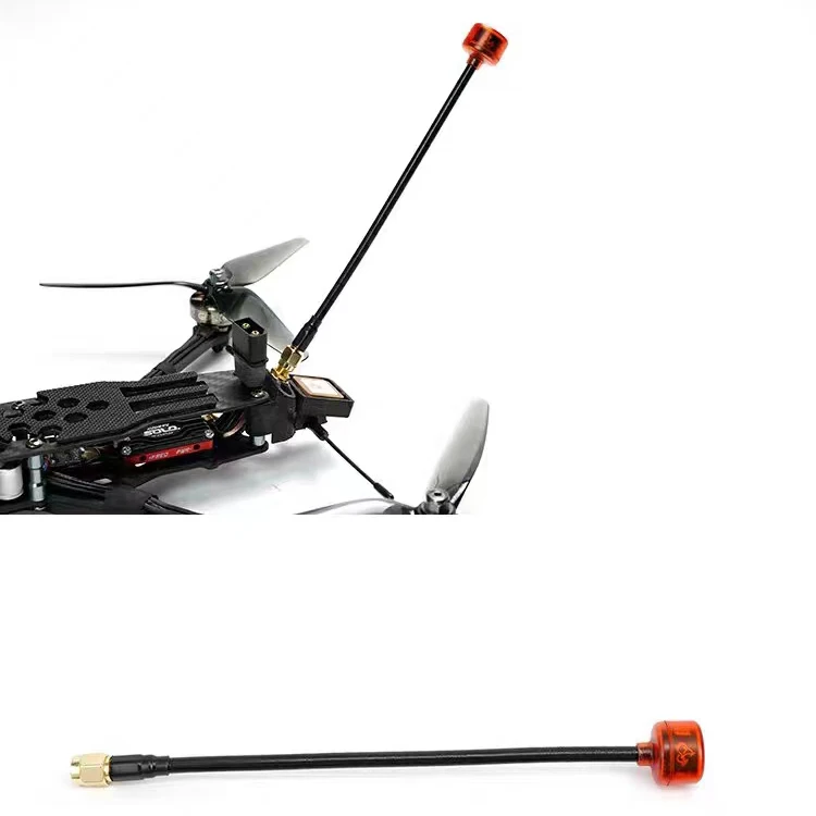 Antena RUSHFPV Cherry FPV 5.8G LHCP RHCP daleki zasięg antena SMA złącze MMCX Adapter przysadzisty do wyścigów dronów