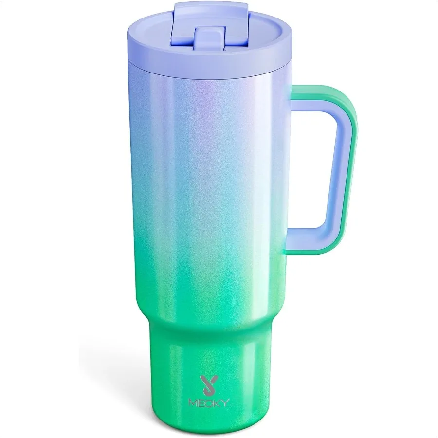 

Стакан на 40 унций с ручкой и откидной соломинкой. Герметичный стакан 100 с крышкой и соломинкой. Изолированный подстаканник из нержавеющей стали.