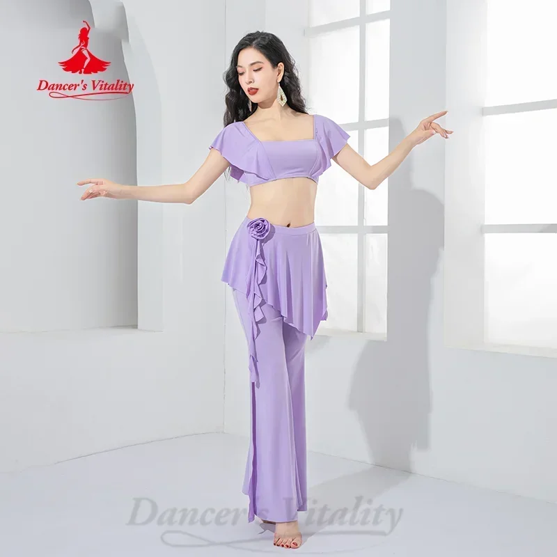 Ensemble de vêtements de phtaline pour le ventre pour femmes, vêtements de pratique élégants et confortables personnalisés, costume de performance de danse financièrement pour adultes