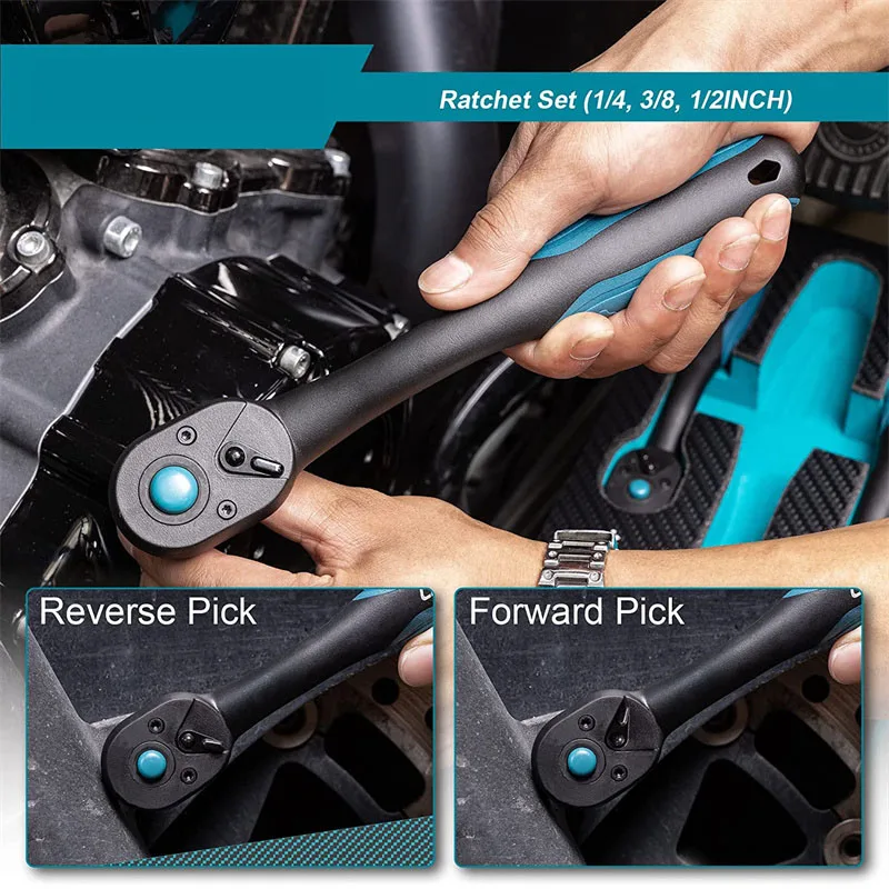 Ratchet Kit, 3-Piece 1/4\