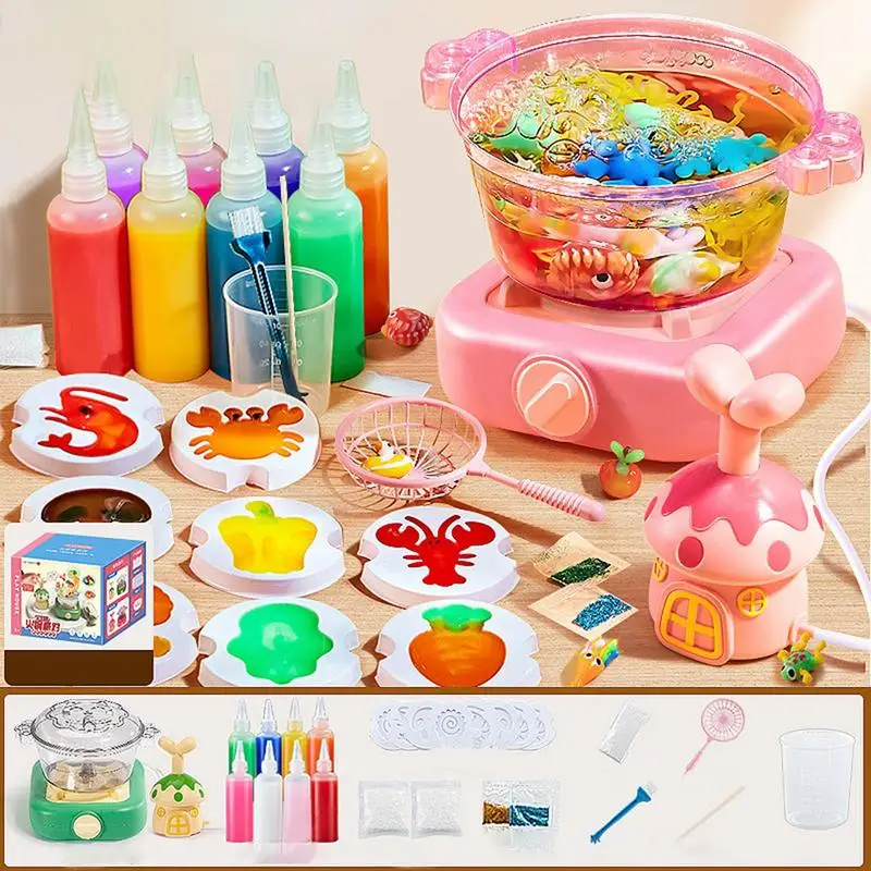 Kids Handmade DIY Craft Painting WaterElf Montessori Education Magic Water Elves Kit Fairy Gel Set Toys Children Gift Kids Craft